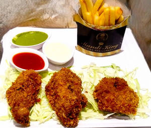 Broasted Chicken & Fries (3 Pcs)