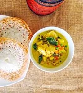Appam 3 nos + chicken stew                    