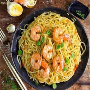 Lemon Garlic Shrimp Spaghetti Pasta