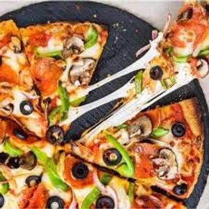 Loaded veggie pizza
