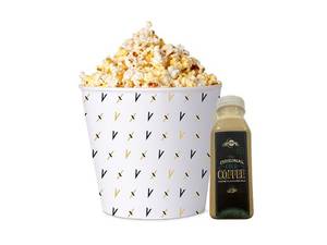 Large Salted Popcorn & Cold Coffee Combo