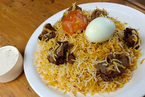 Mutton Bihari Pasanda Biryani ( Boneless)