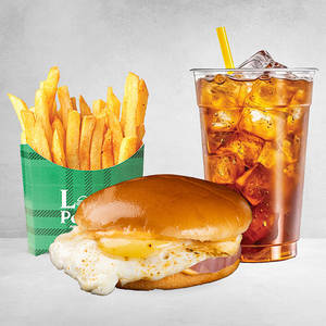 Egg Burger + Small Fries + Drink (regular)