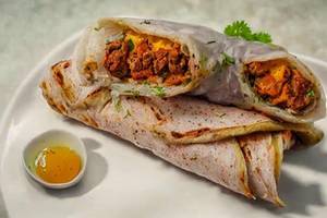 Double Egg Double Mutton Seekh Roll
