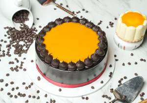 Belgium Chocolate Mango Cake