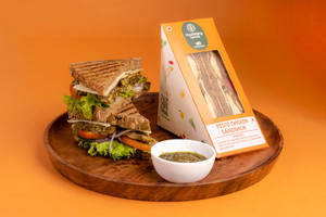 Pesto Chicken Sandwich On Multigrain Brown Bread