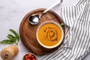 Roasted Cherry Tomato & Basil Soup