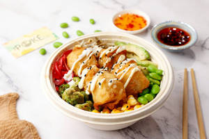 Crispy Tofu And Avocado Poke