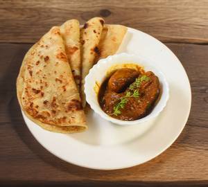 4 paratha with aloo dum [3 pieces]
