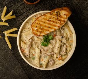 Chicken White Sauce Penne Pasta