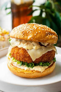 Mushy Mushroom Potato Burger