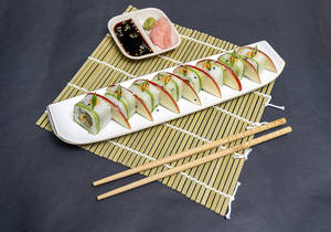 Asparagus Tempura Sushi Roll