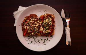 Baked Beans On Toast With Chilli And Cheese