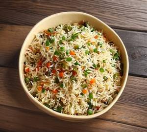 Schezwan Fried Rice [ 500 Ml ] with Aloo Soyabean Bhaji [ 200 Ml]