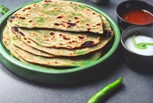 Green Peas Paratha