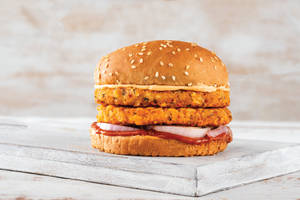 Double Decker Veg Burger