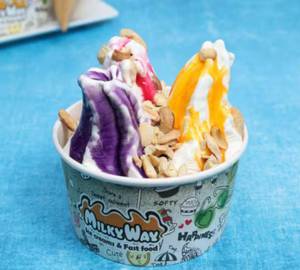 Rainbow castta sundae