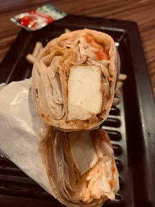 Veggie Paneer Shawarma.
