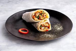 Pepper Chicken Parotta Roll