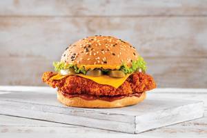 Peri Peri Fried Chicken Burger