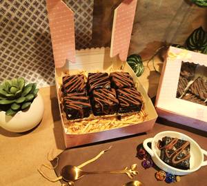 Premium Nutty Chocolate Fudge Gift Box [ 6 Pieces]