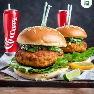 2 pcs Veggie Tikki + Coke 300ml