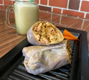 Classic Rumali Shawarma & Lime Juice
