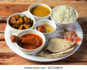 North Indian Chicken Thali