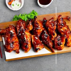 Bbq Chicken garlic bread