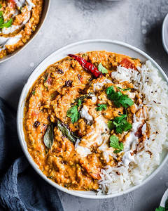 Dal Tadka Dhaba Style Rice Bowl