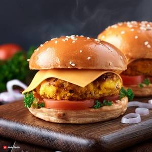 TCT Indn Spice Aloo Tikki Burger