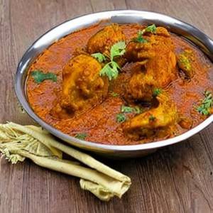 Pichipotta Uppu Kari (chicken)