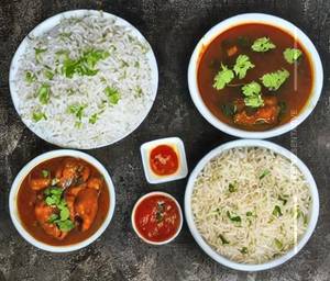 Chicken Triple Manchurian Rice