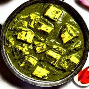 Jain Palak Paneer