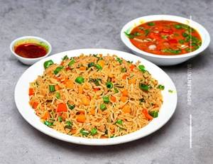 Veg Triple Schezwan Fried Rice