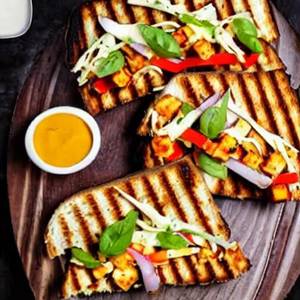 Paneer Toasty  Open Sandwich