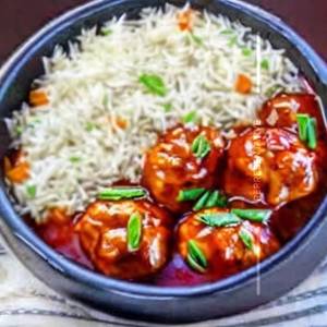 Chicken Manchurian Rice