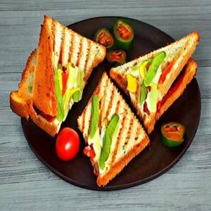 Veg Cheese Capsicum Tomato Sandwich