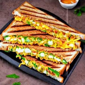 Egg Bhurji Cheese Grilled Sandwich