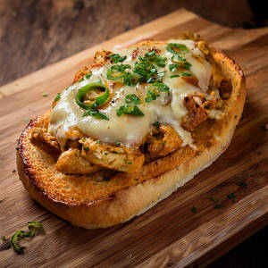 Hot Chicken Garlic Bread