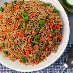 Schezwan beef fried rice