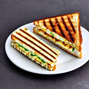Egg Paneer Cheese Grilled Sandwich