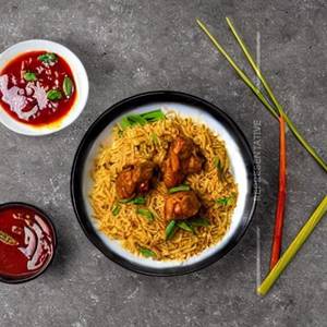 Chicken Dragon In Manchurian Rice