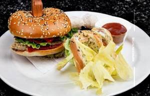 Three Chicken Club Bagel