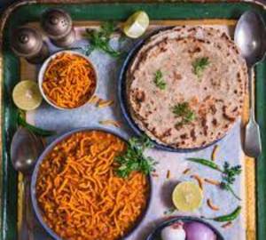 Sev Tamater With 4  Tawa Butter Roti