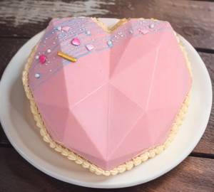 Pink Pinata  Heart Strawberry Cake