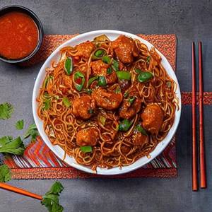 Chicken Manchuria Schezwan Noodles