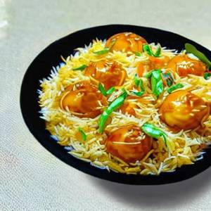 Egg Manchurian Schezwan Rice