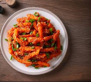 Honey chilli potato