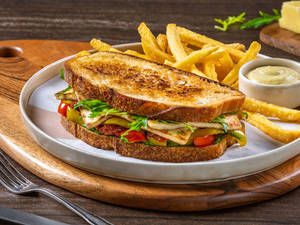 Pesto Cottage Press Sandwich